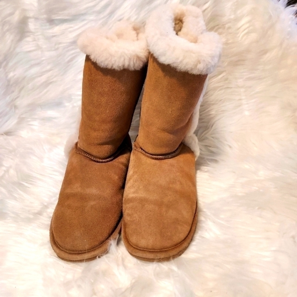 Guide GEAR Womens Suede sherpa snow boots sz 9 - Picture 4 of 11